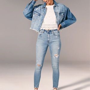 NWOT Abercrombie and Fitch High Rise Super Skinny Ankle Jeans